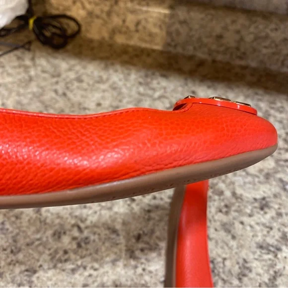 Tory Burch Claire Ballet Flats in Poppy - Picture 10 of 11